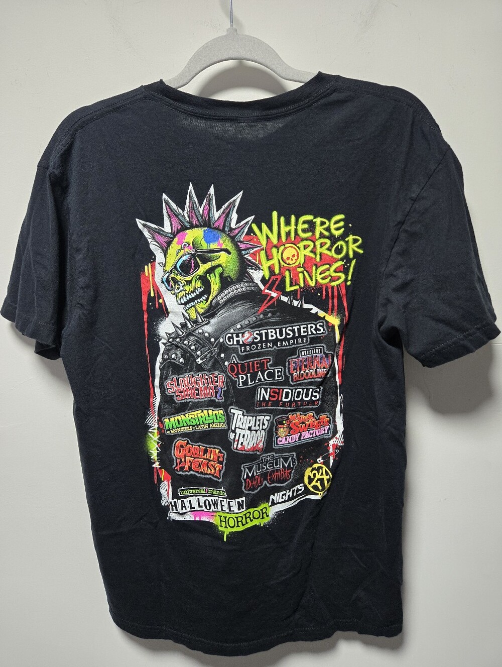Universal Studios Halloween Horror Nights 2024 T-Shirt Size Large Unisex